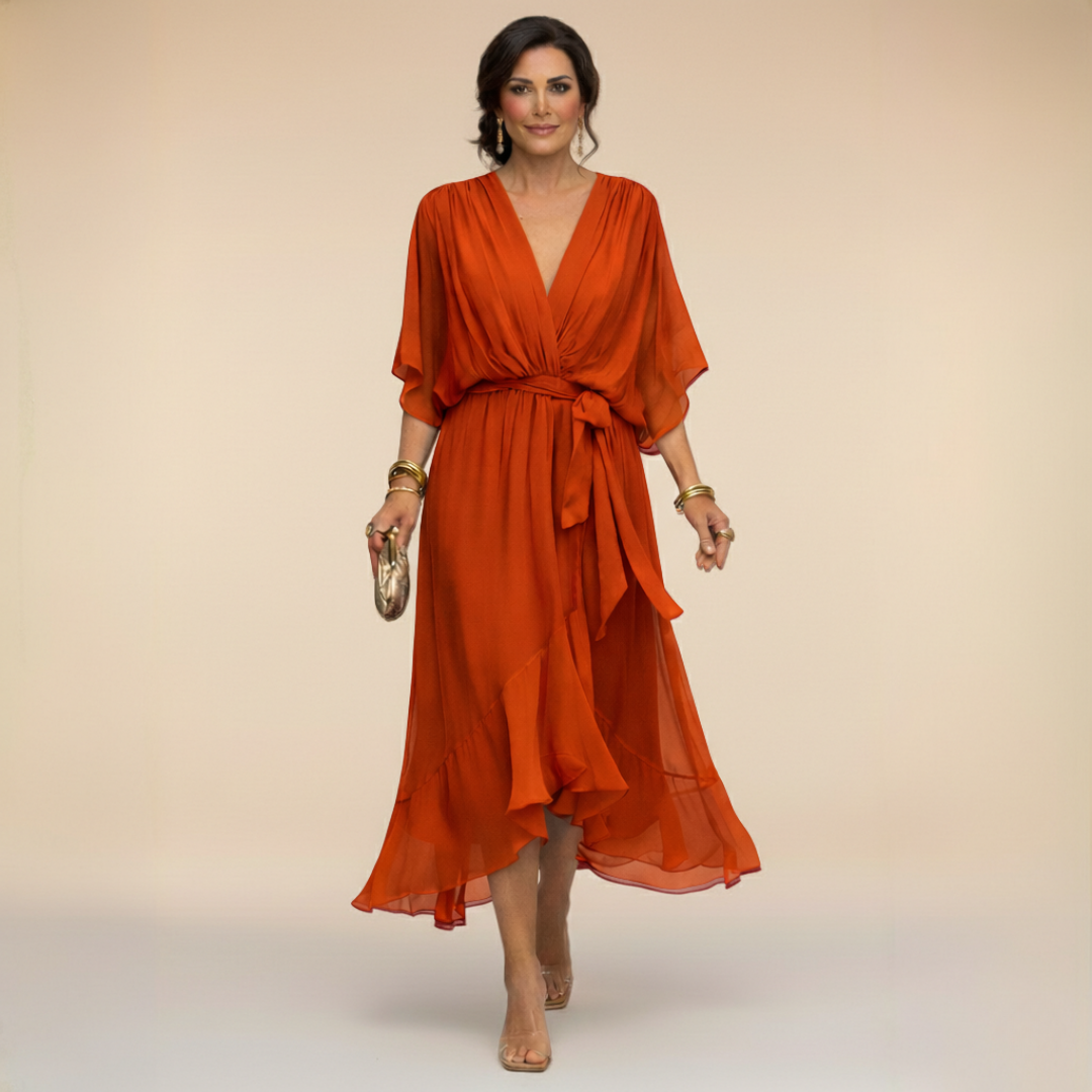 Robe fluide en mousseline