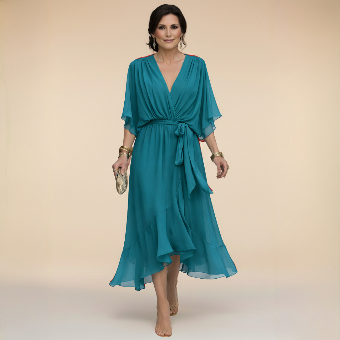 Robe fluide en mousseline
