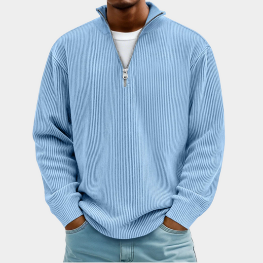 Pull à demi-zip essentiel