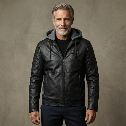 Veste Effet Cuir Doublée