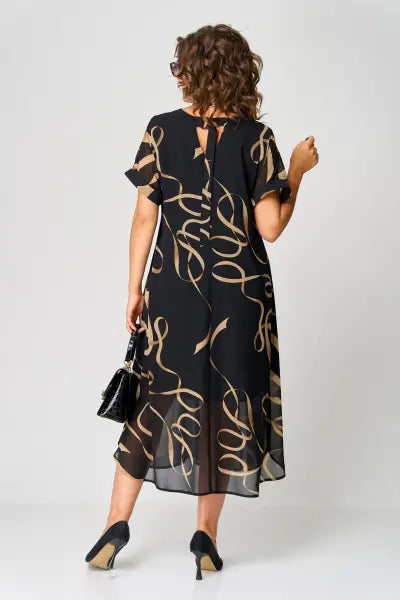 Robe midi élégante et fluide